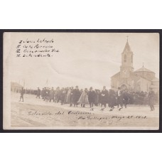 SANTA CRUZ ANTIGUA TARJETA POSTAL RIO GALLEGOS 1921 TEDEUM RARA